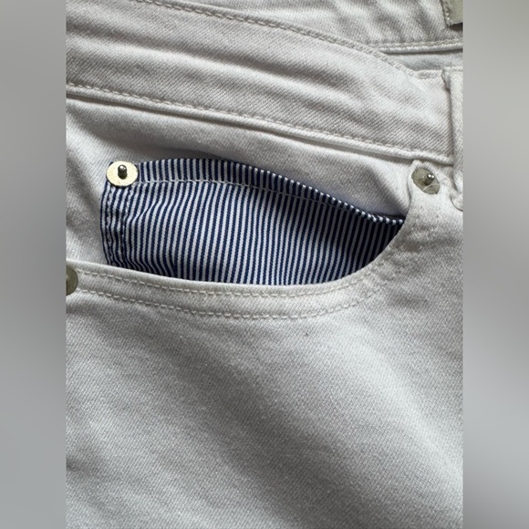 Vineyard vines striped pocket white skinny jeans size 28 - Picture 6 of 7